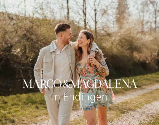 Kennenlernshooting von einem verlobten Pärchen am Kaiserstuhl
